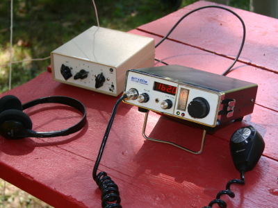 Check out Tom's beautiful BITX20, built into a used CB radio case.