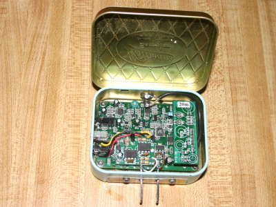 The insides of the ATS3B, with the 20 meter band module in place.