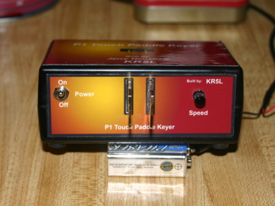 Check out the beautiful job Jerry did on this P1 touch paddle keyer.